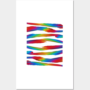 Horizontal Abstract lines Posters and Art